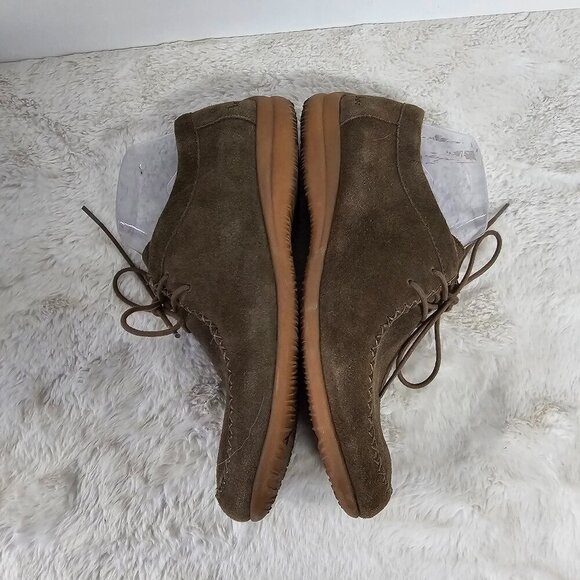 BOC Olive Green Suede Creepers Retro Hippie Boho 9.5 - Picture 7 of 11